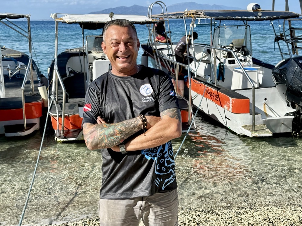 Jamie Morton, PADI Course Director at Lalaguna Villas