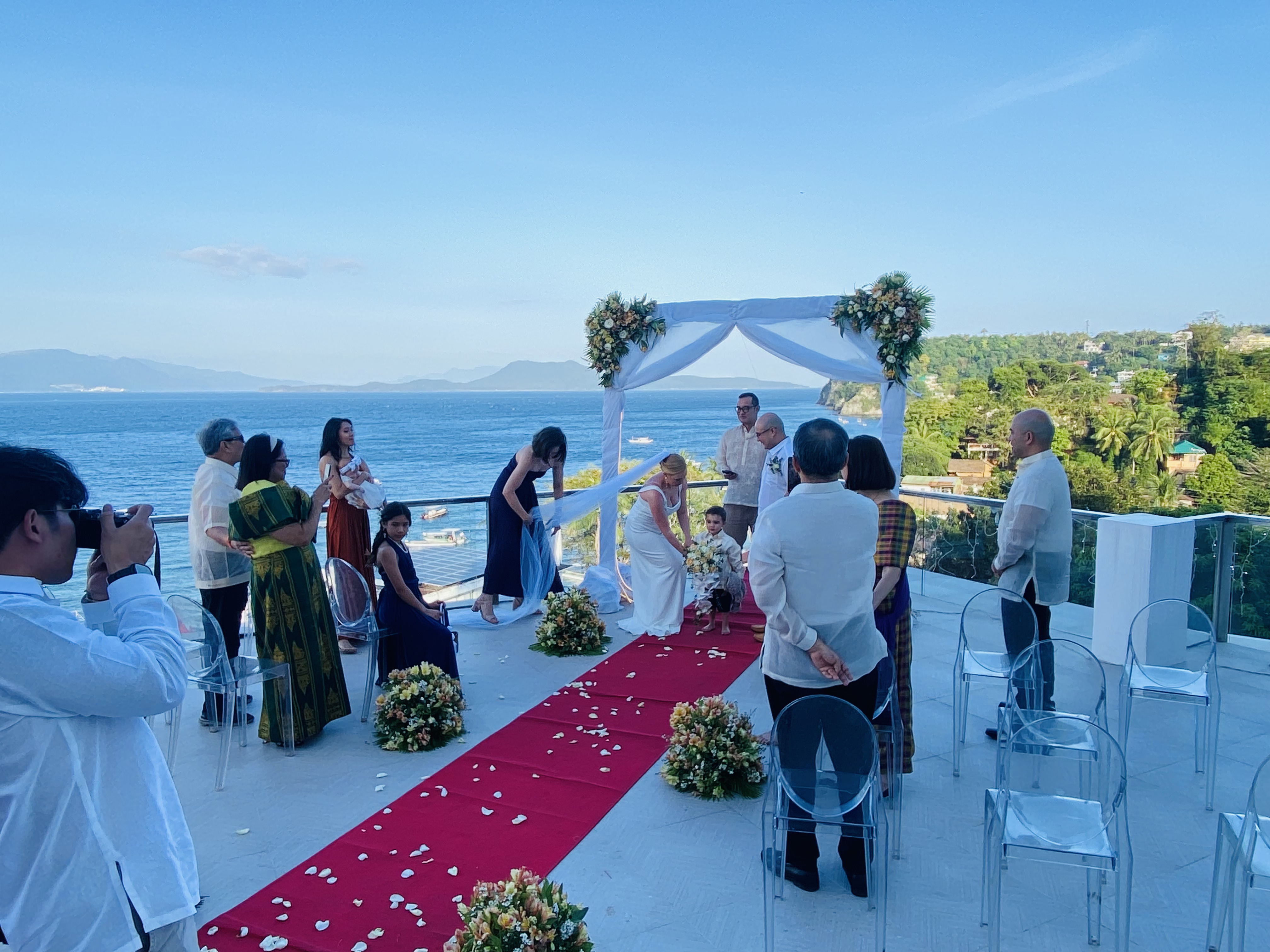 Wedding celebration at the resort