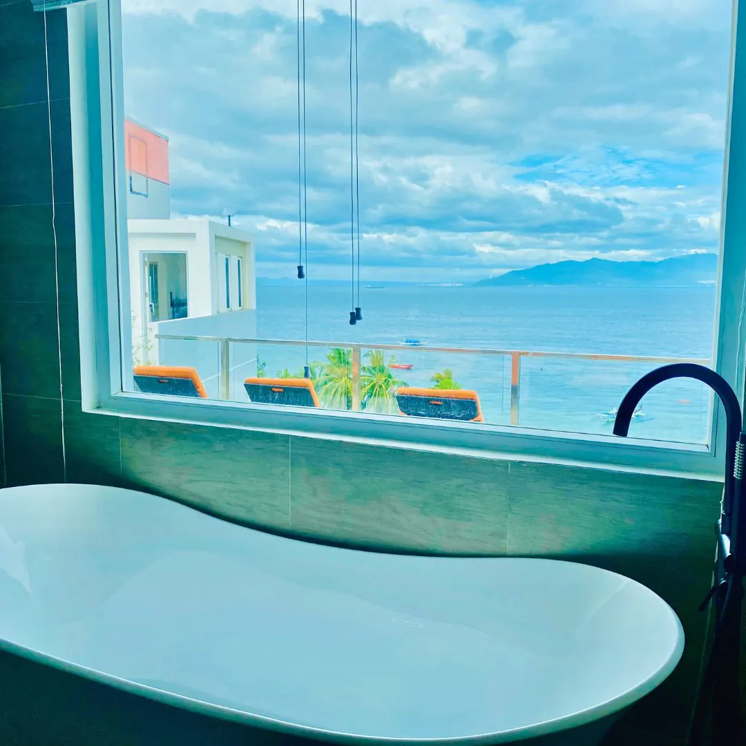 Spa treatment room with calming ambiance