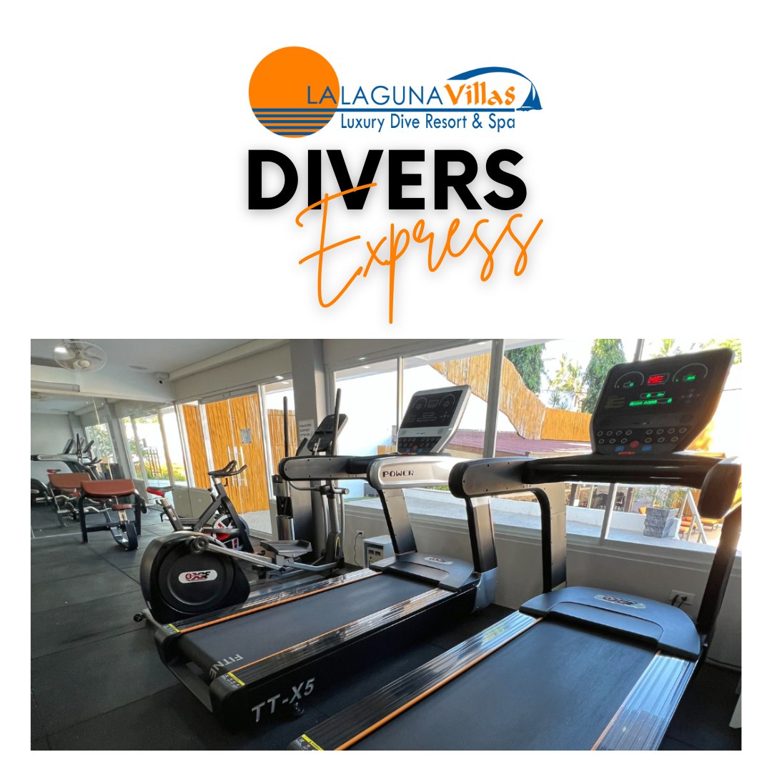 Divers Express guests enjoy complimentary access to our 24-hour air conditioned gym