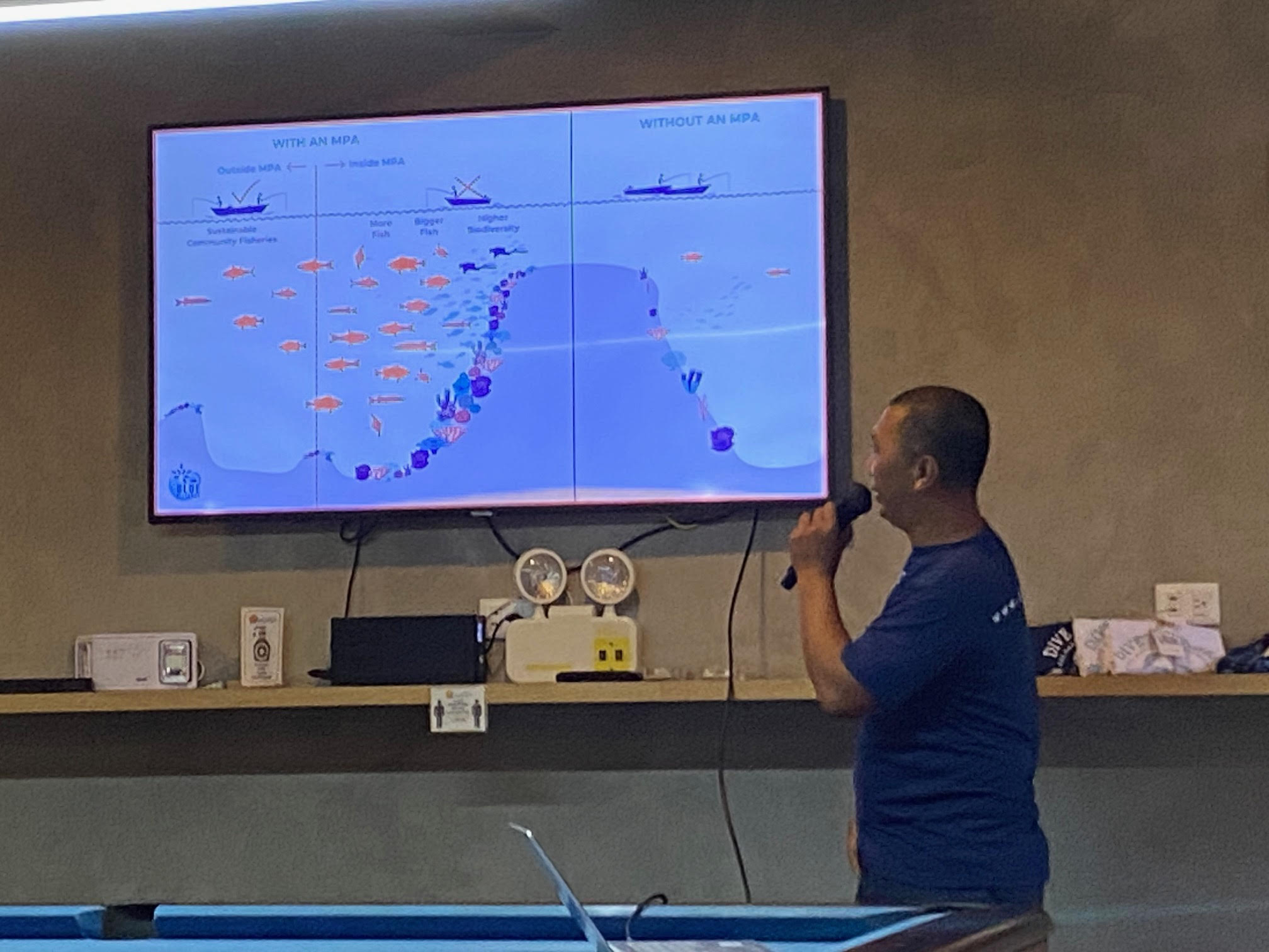 The Dive Mindoro presentation explained the value of MPAs for conservation